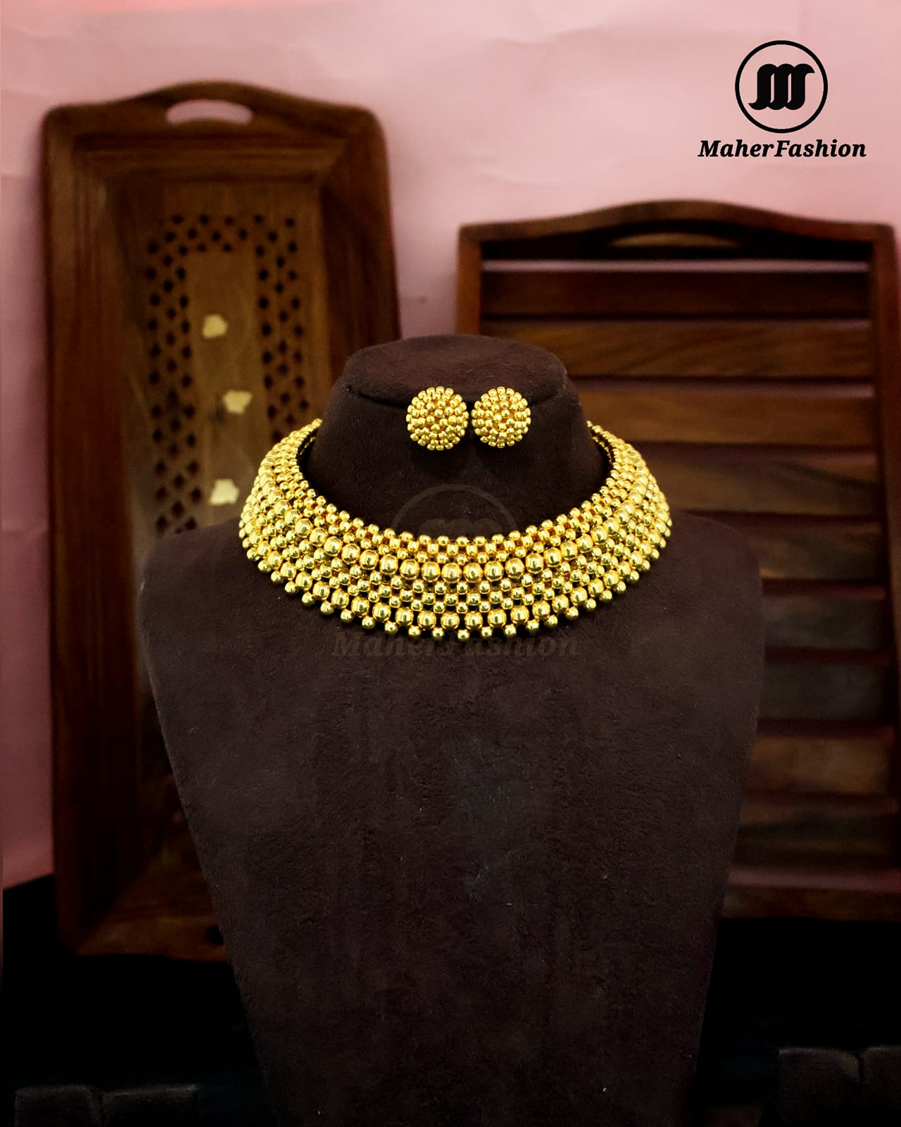Peshwai Pankhuri Thushi  Necklace Design